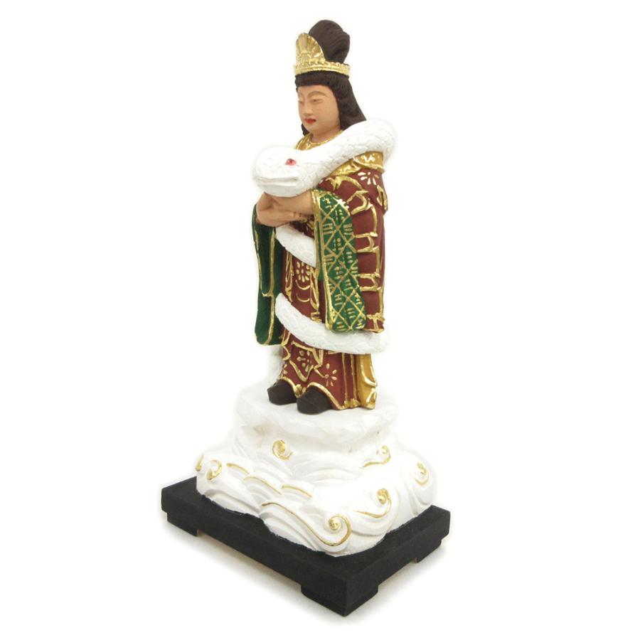 仏像 白蛇神 白長大神 21cm 桧木彩色 : 栗田こだわり仏像専門店 - 通販