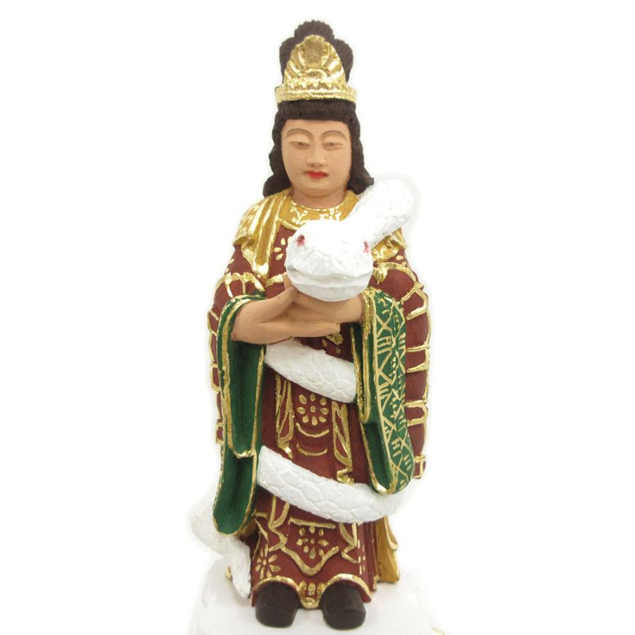 仏像 白蛇神 白長大神 21cm 桧木彩色 : 栗田こだわり仏像専門店 - 通販