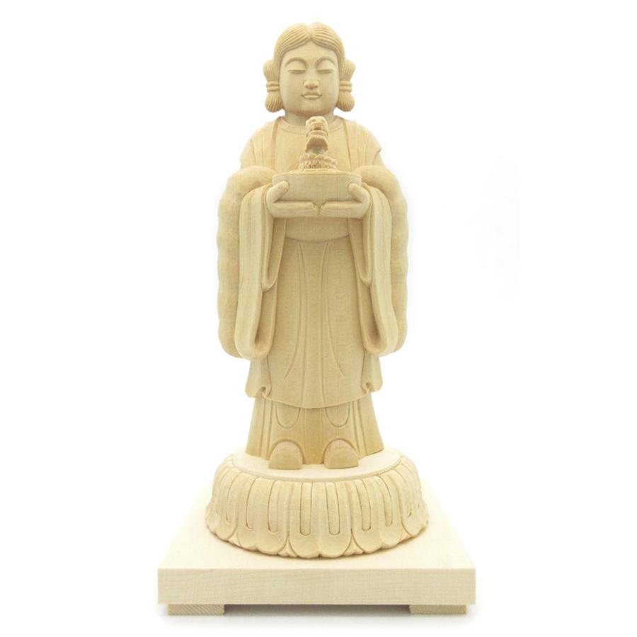 木彫神像/白山変化25珊桧木 楽器、手芸、コレクション-仏像-美術、工芸品