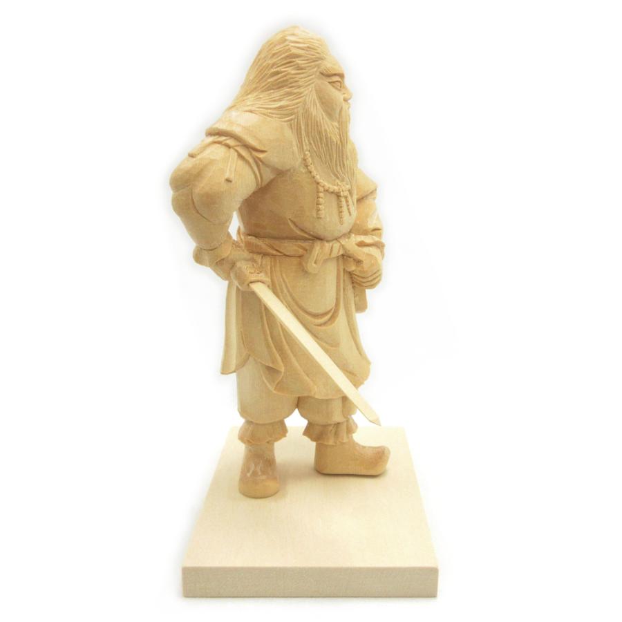 木彫神像/須佐之男命（スサノオ）25cm 桧木木地仕上げ : 栗田こだわり