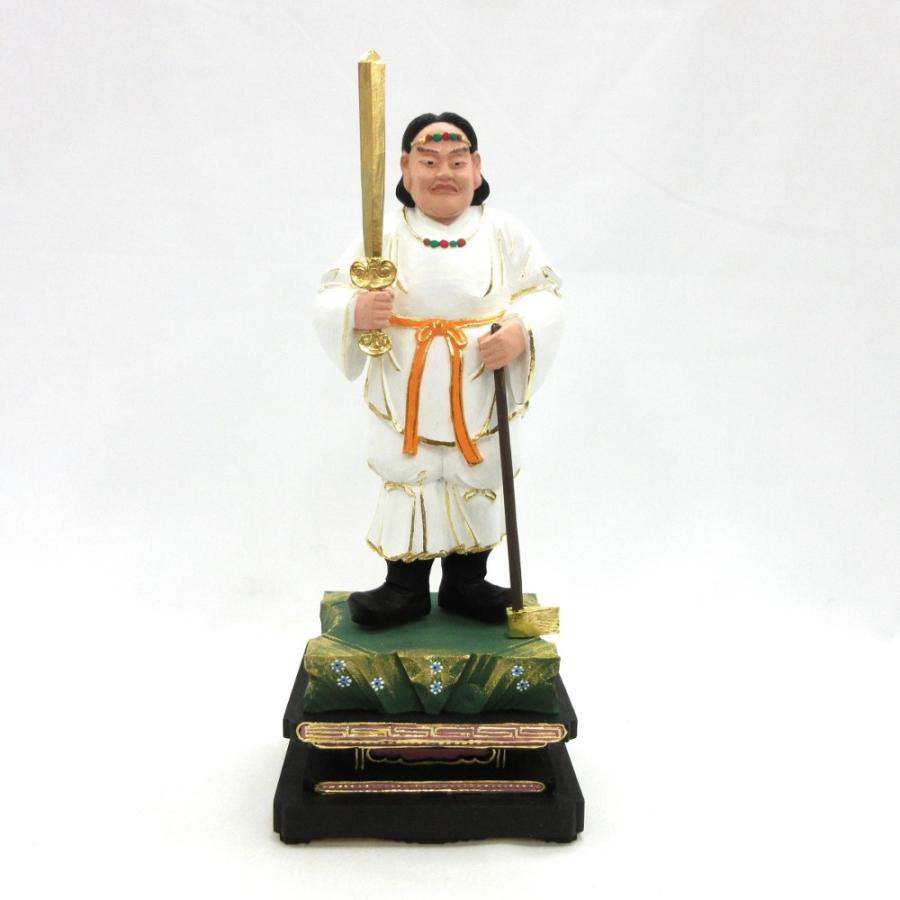 神像 大山祇神 オオヤマツミ 総高31cm 桧木彩色 : 栗田こだわり仏像