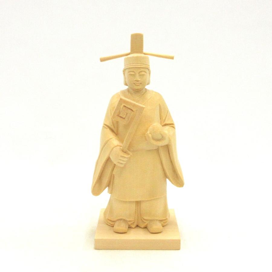 木彫神像/味ス高彦根神 総高19cm桧木