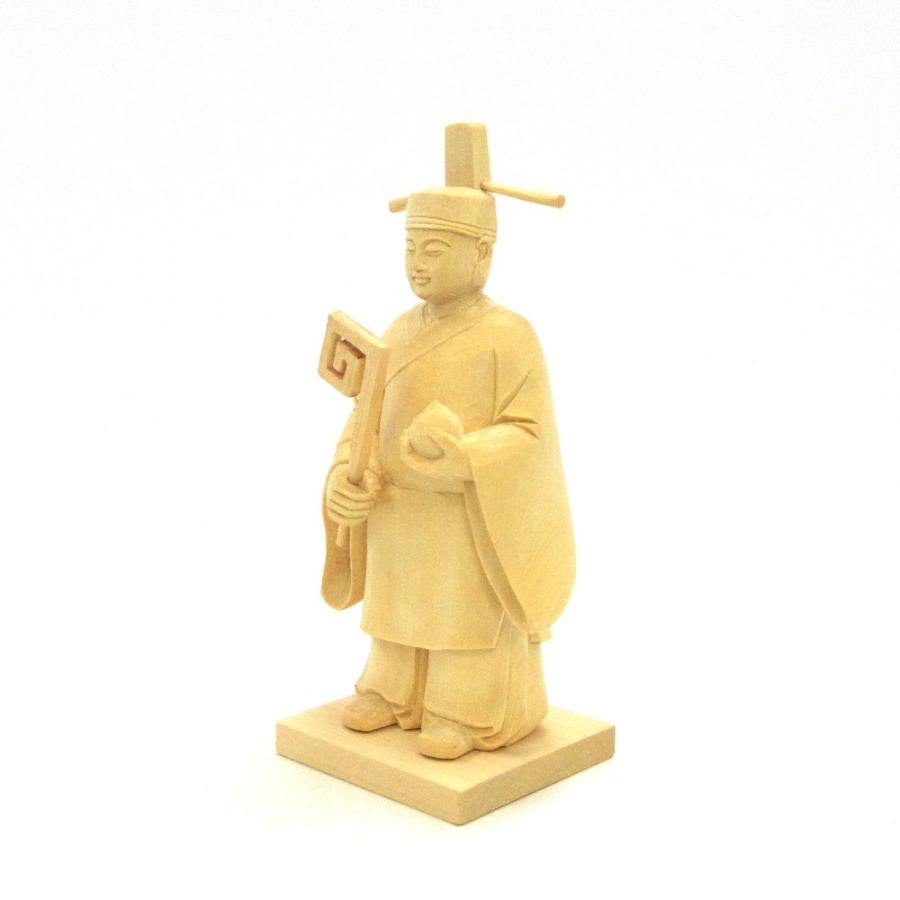 木彫神像/味ス高彦根神 総高19cm桧木_2