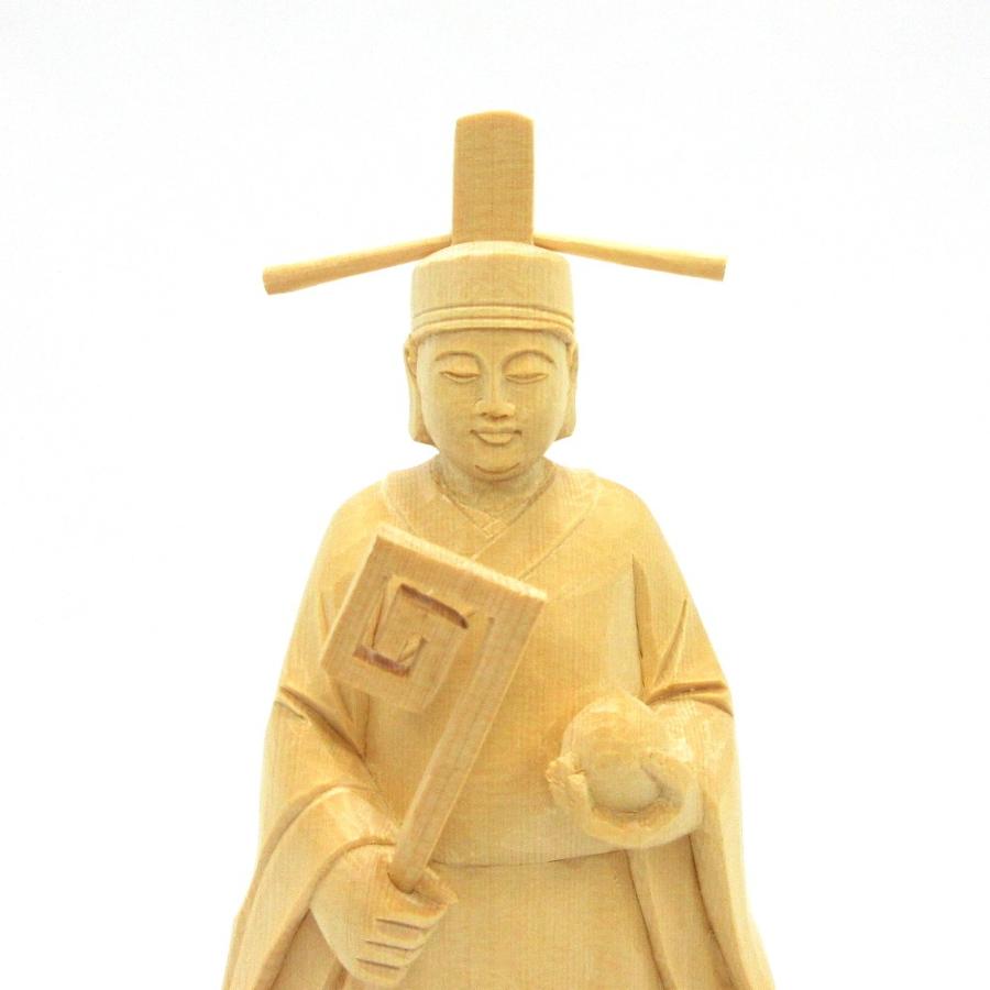 木彫神像/味ス高彦根神 総高19cm桧木_3
