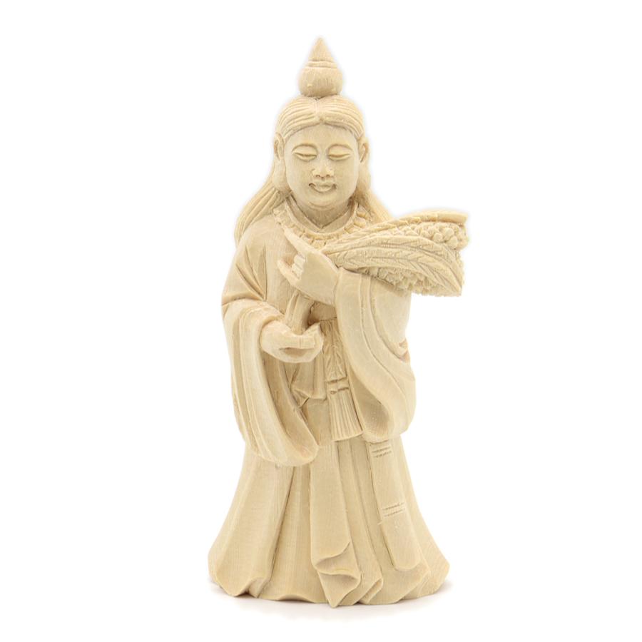 神像 三穂津姫大神 12cm 桧木 : 栗田こだわり仏像専門店 - 通販