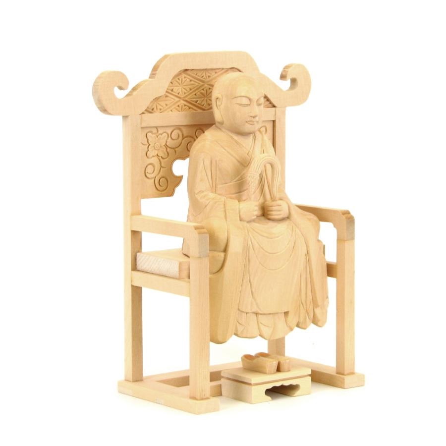 仏像 道元禅師 承陽大師 座像 21cm 桧木 曹洞宗_1