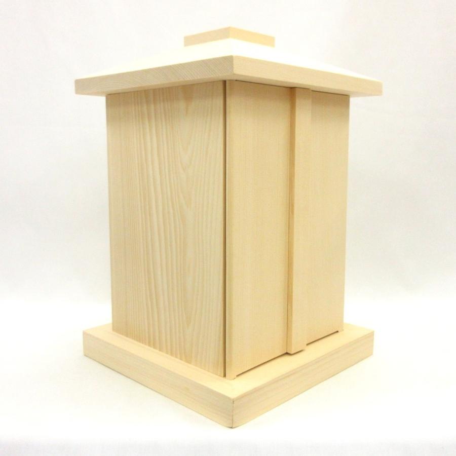 木製仏具 白木厨子 内寸W16*D16*H23cm 桧木 総ひのき お厨子 厨子仏壇