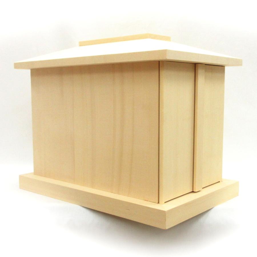 木製仏具 白木厨子 内寸W20*D35*H22cm 桧木 総ひのき お厨子 厨子仏壇