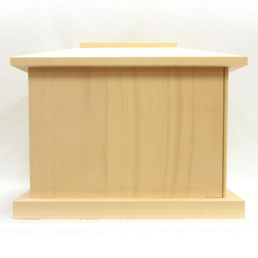 木製仏具 白木厨子 内寸W20*D35*H22cm 桧木 総ひのき お厨子 厨子仏壇