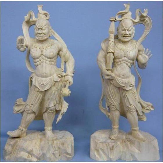 仁王像身丈3尺総高115cm楠木