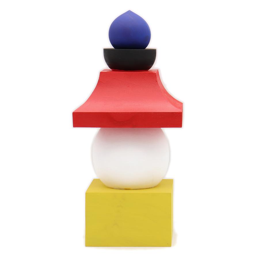 木彫仏具 五色五輪塔 27cm 桧木彩色 : 栗田こだわり仏像専門店 - 通販