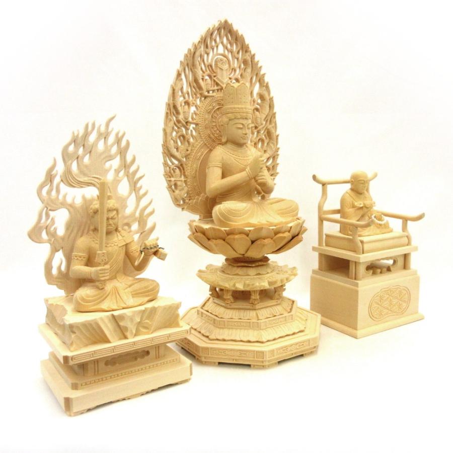 不動明王 大日如来 弘法大師 真言宗三尊 三開仏 木彫り ツゲ製 71J5cgprEUL._UF894,1000_QL80_.jpg