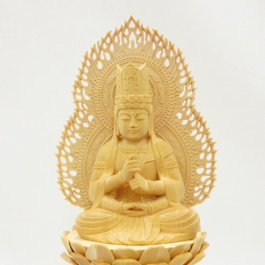 仏像 大日如来 座像 3.0寸 金胎両部 火炎光背 八角台 桧木 真言宗 本尊 守り本尊 大日如来像_3