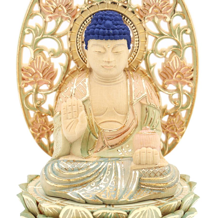仏像 薬師如来 座像 2.0寸 草光背 円台 桧木彩色 薬師如来像 仏像 薬師如来 座像 2.0寸 草光背 円台 桧木彩色 薬師如来像
