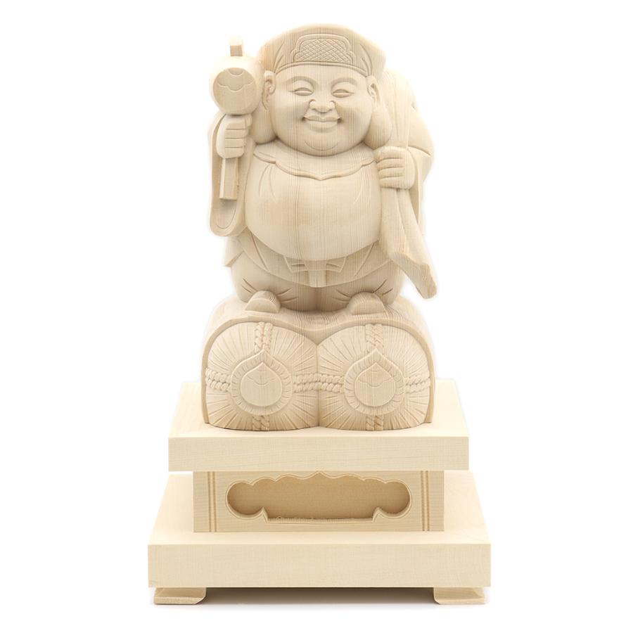 大特価！高31cm 古備前 七福神 俵大黒天 大黒様 置物 縁起物 骨董品 開運 仏像 大黒天俵座30cm・難あり 桧木 七福神 大黒様 置物 : 栗田こだわり