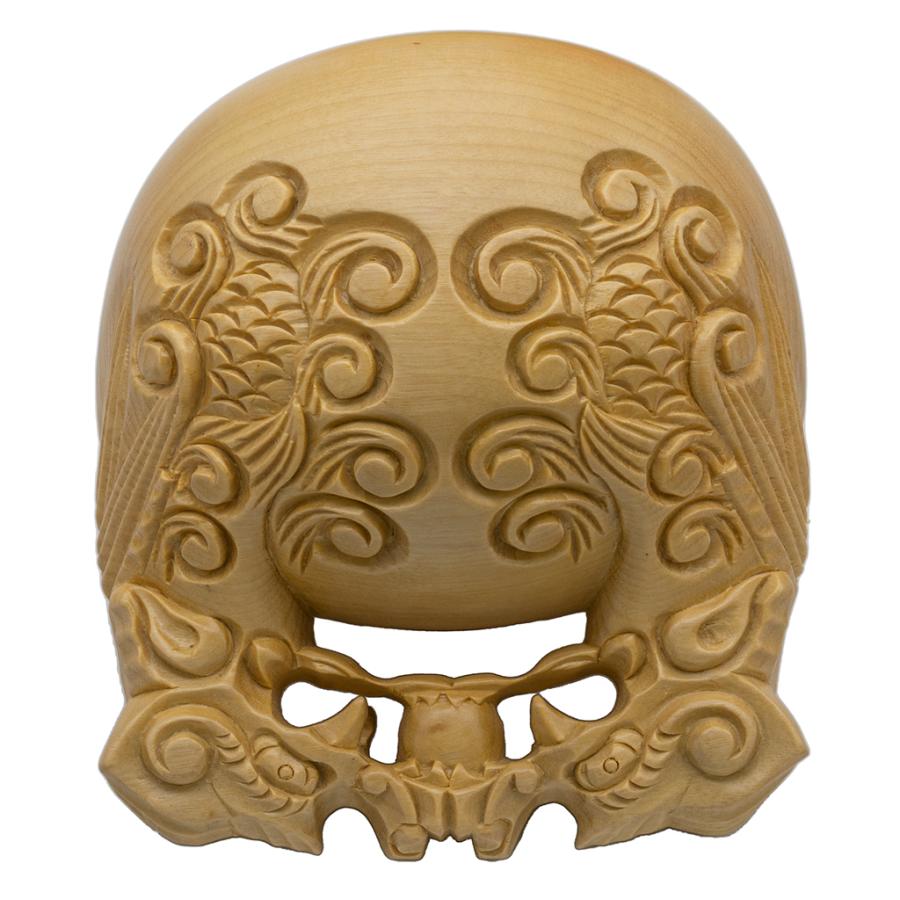 木魚　座布団　ばち付き　仏具 楽天市場】仏具 杢魚用 角布団 唐草飛び鳳凰（帯付）木魚 杢魚