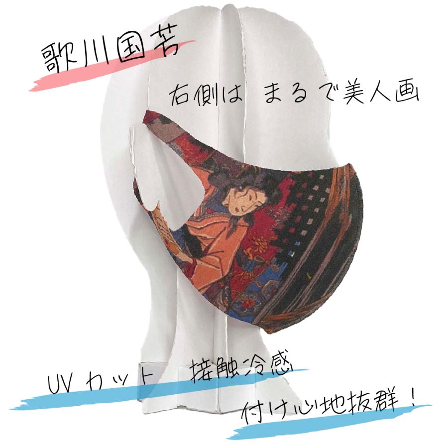歌川国芳 相馬の古内裏 アートマスク : クリエイターズ天国 くりてん