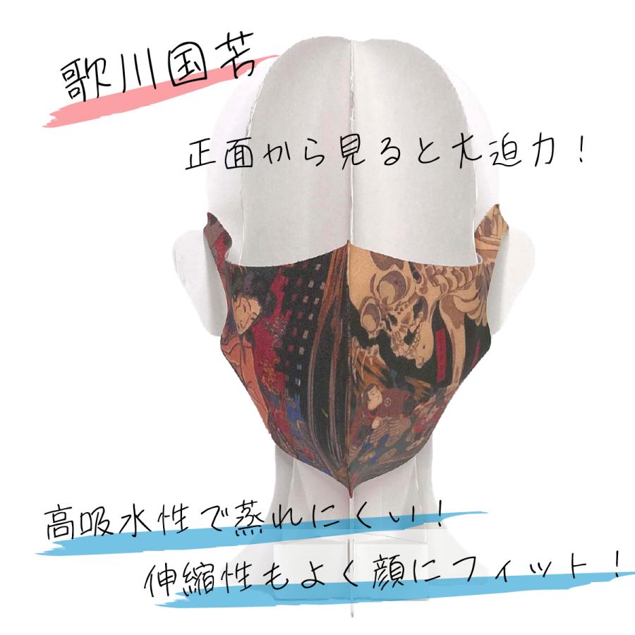 歌川国芳 相馬の古内裏 アートマスク : クリエイターズ天国 くりてん