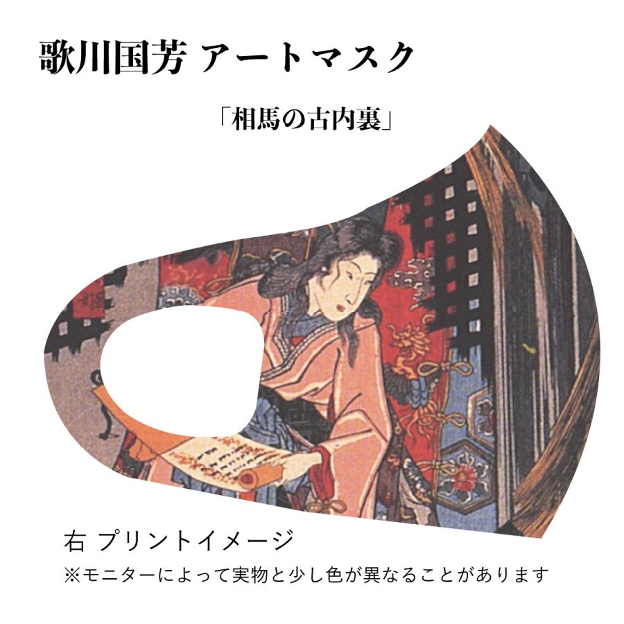 歌川国芳 相馬の古内裏 アートマスク : クリエイターズ天国 くりてん