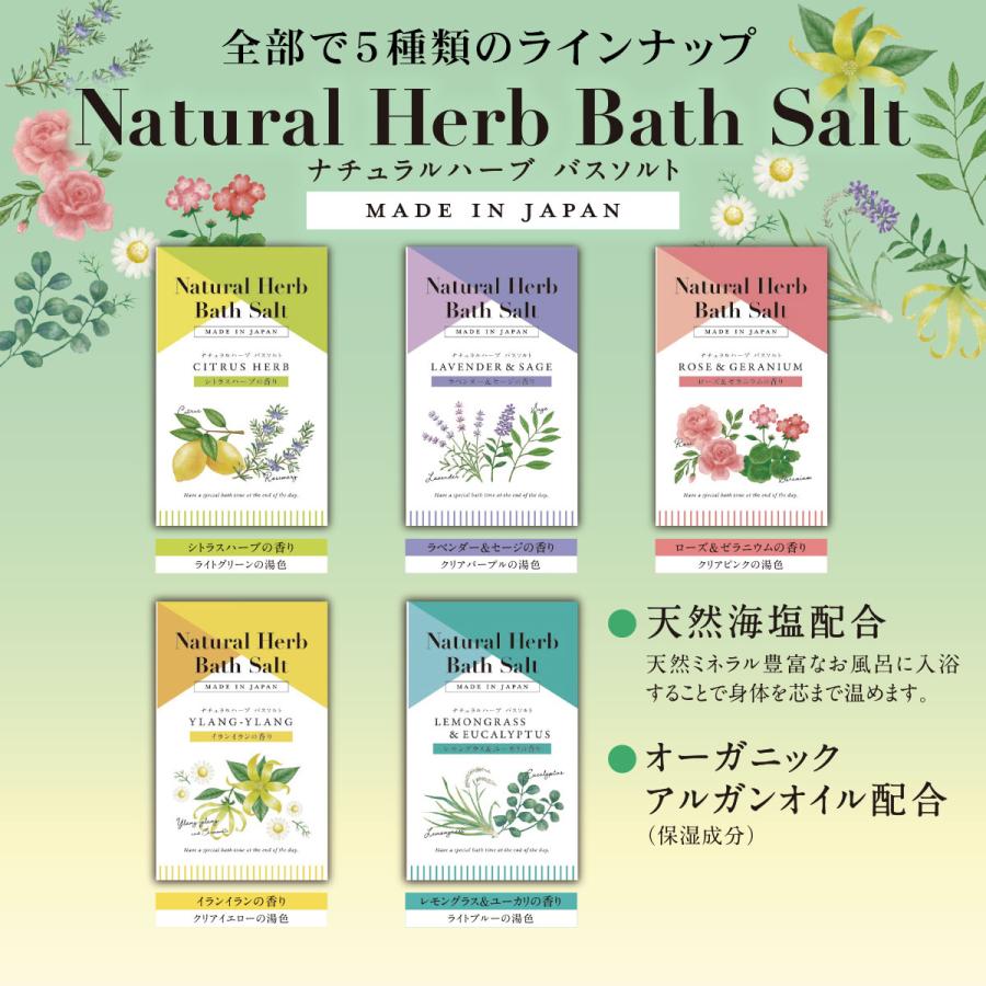 ナチュラルハーブバスソルト アソート 5種×3セット 計15個入