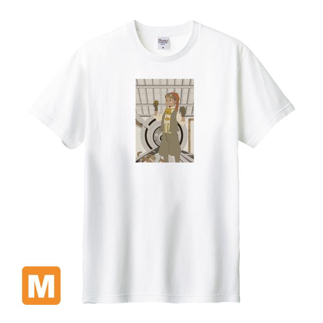 Tシャツ 白 Mサイズ 半袖 イラストプリント スチームパンク少女 豆球 Mmk001 02 クリエイターズ天国 くりてん 通販 Yahoo ショッピング