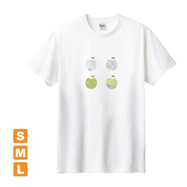 かわいいりんご 白 アトリエmimare オリジナルイラストプリント 半袖 Tシャツ Mmr002 01 クリエイターズ天国 くりてん 通販 Yahoo ショッピング