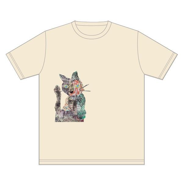 クロサビネコ 半袖 Tシャツ / 白 黒 /ナチュラル アトリエチャオ