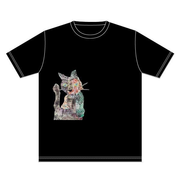 クロサビネコ 半袖 Tシャツ / 白 黒 /ナチュラル アトリエチャオ