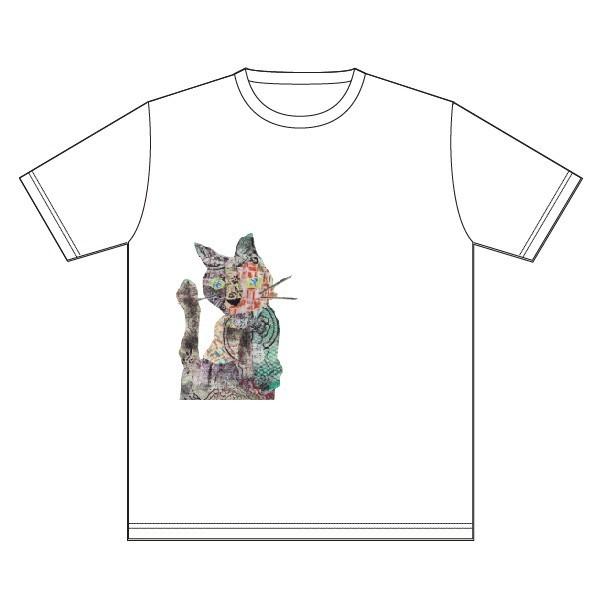 クロサビネコ 半袖 Tシャツ / 白 黒 /ナチュラル アトリエチャオ