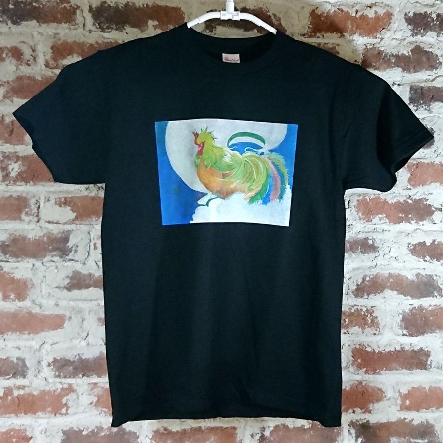 風の鶏 黒 おかしなせかい オリジナルイラストプリント 半袖 Tシャツ Oks005 02 クリエイターズ天国 くりてん 通販 Yahoo ショッピング