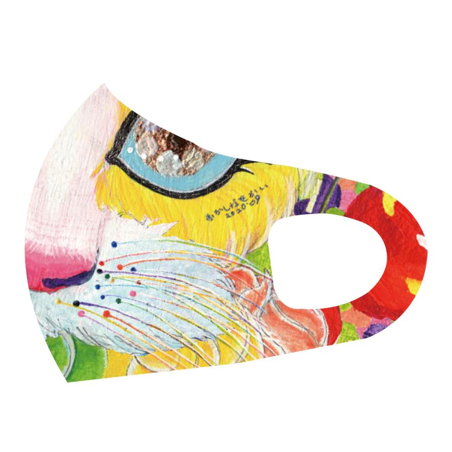 洗って何度でも使える クリエーターズマスク イラスト プリント にゃー