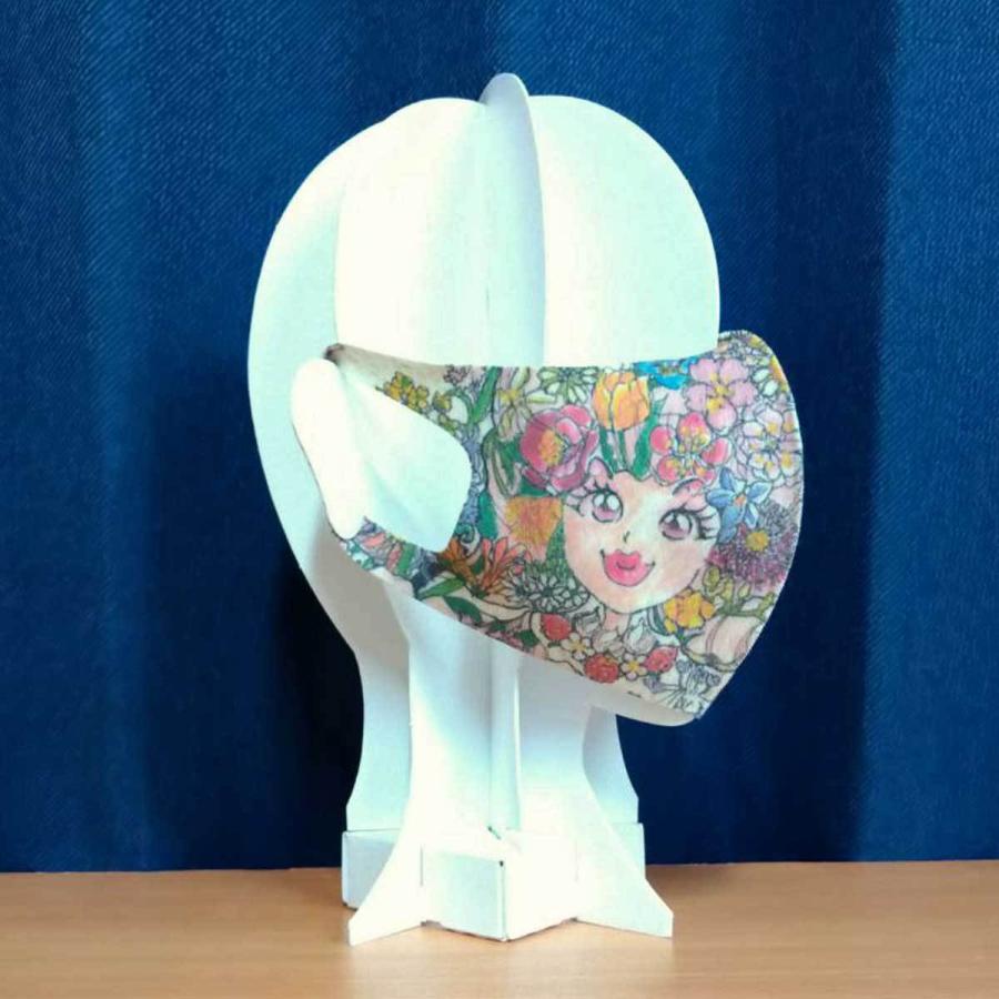 洗って繰り返し使える クリエーターズマスク イラスト プリント 春夏