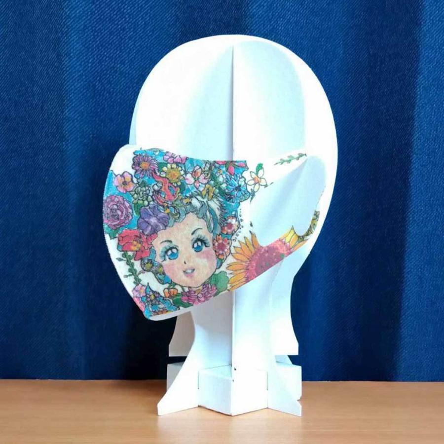 洗って繰り返し使える クリエーターズマスク イラスト プリント 春夏