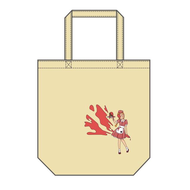 Mサイズ トートバッグ オリジナルイラスト イラストプリント