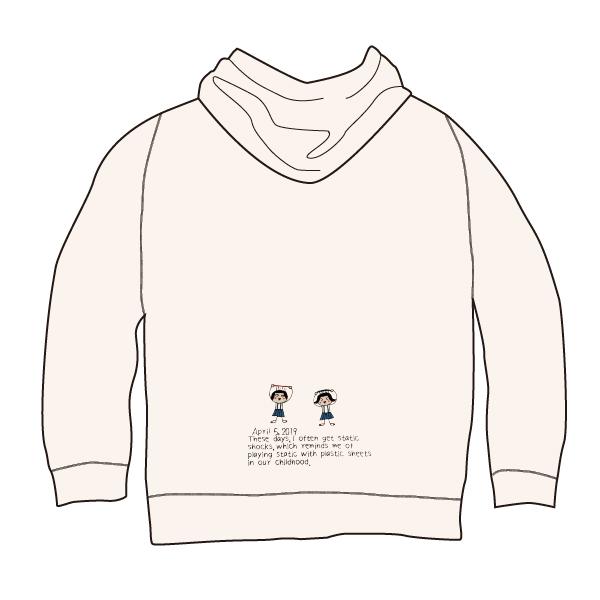 フード付きスウェット パーカー sachie_note オリジナルイラスト