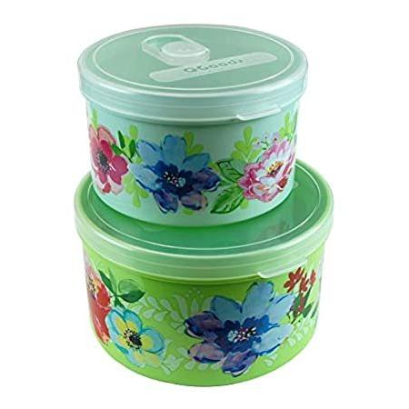 販売オーダー 特別価格qg 40 24オンス 丸型プラスチック食品保存容器 蓋付き Bpaフリー ライトグリーン イエローグリーン2個 パターン付き好評販売中 B07tdxfrsq Kurukuru九州本社 通販 Yahoo ショッピング アウトレット 長島 価格 Ggssachdeva Com