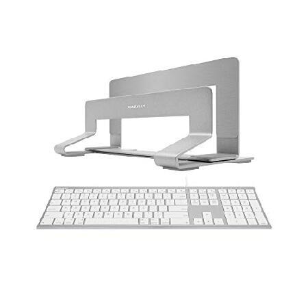 【12月スーパーSALE 15%OFF】 and Keyboard Computer Wired Slim Ultra 送料無料Macally Vertical Declu好評販売中 Stand, Laptop キーボード