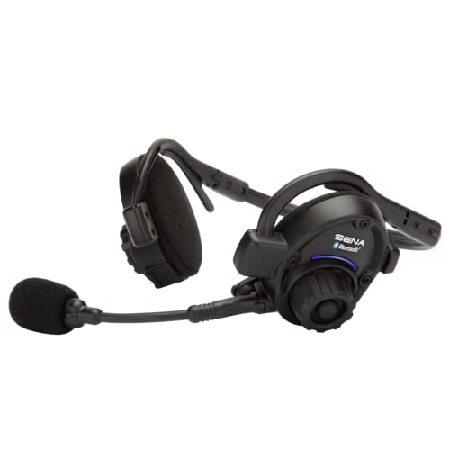 Sena SPH10 Outdoor Sports Bluetooth Stereo Headset Intercom, Black ＆ SMH10-11 Motorcycle Bluetooth Headset Intercom with Universal Microphone Kit (Si