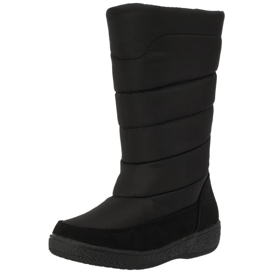 [ノースデート] スノーブーツ 防水ナイロン内ボアスノーブーツ KH32910 ブラックブラック