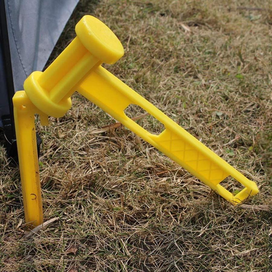 超目玉 12月 ペグハンマー テントハンマー 軽量 耐久性 携帯便利 ペグ打ち ペグ抜き 登山 キャンプ アウトドア 黄色 Cisama Sc Gov Br