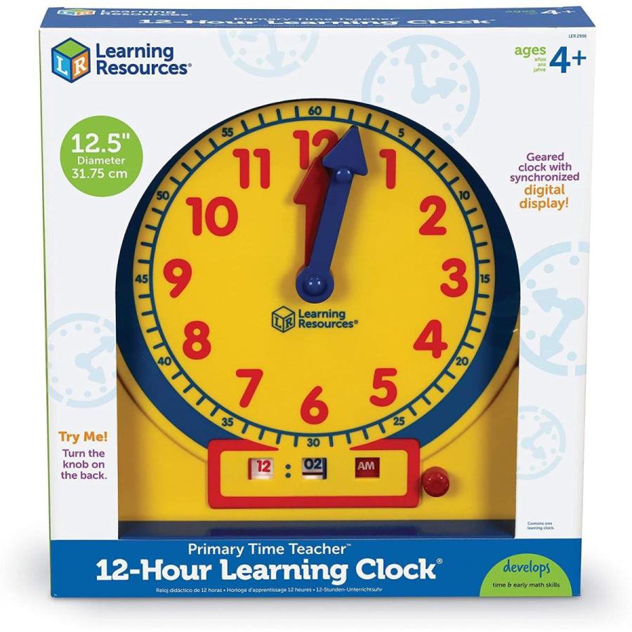 ラーニング リソーシズ(Learning Resources) 学習時計 デジタルとアナログ 教室用 37cm LER 2996 リソーシズ Learning Resources 学習時計 デジタルとアナログ 教室用 37cm LER 約 cm