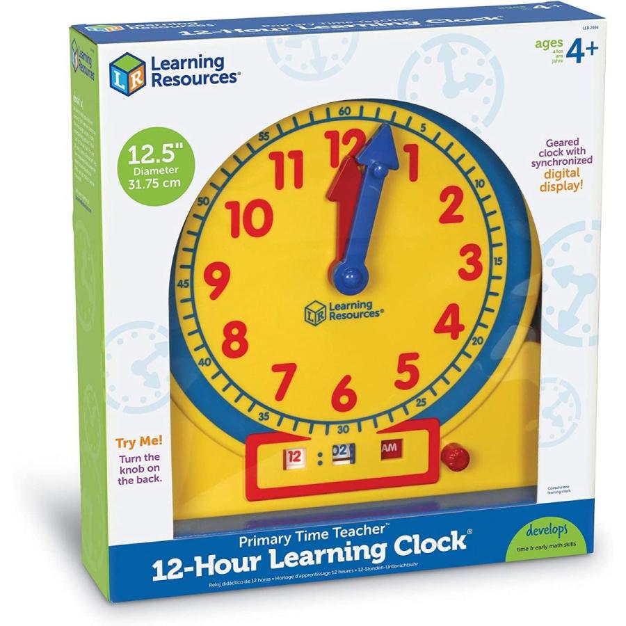 ラーニング リソーシズ(Learning Resources) 学習時計 デジタルとアナログ 教室用 37cm LER 2996 リソーシズ Learning Resources 学習時計 デジタルとアナログ 教室用 37cm LER 約 cm