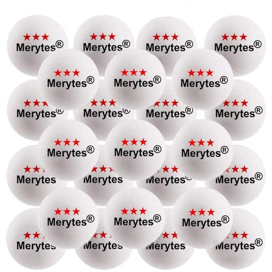 レビューで送料無料 Merytes 1個パック専門試合用三ツ星レベル卓球ボール 40mm ピンポン玉 白赤 Wantannas Go Id