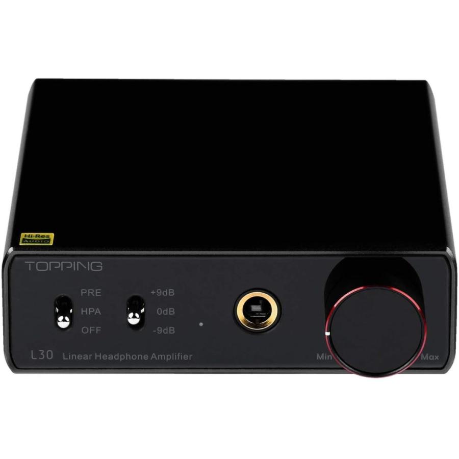 TOPPING L30 Amp 6.35MM NFCA 3ステップゲイン設定 HiFi ヘッドフォンアンプ RCA Hi-Res プリアンプ 3ステップゲイン設定 L30 Amp 35MM NFCA HiFi ヘッドフォンアンプ RCA Hi Res プリアンプ