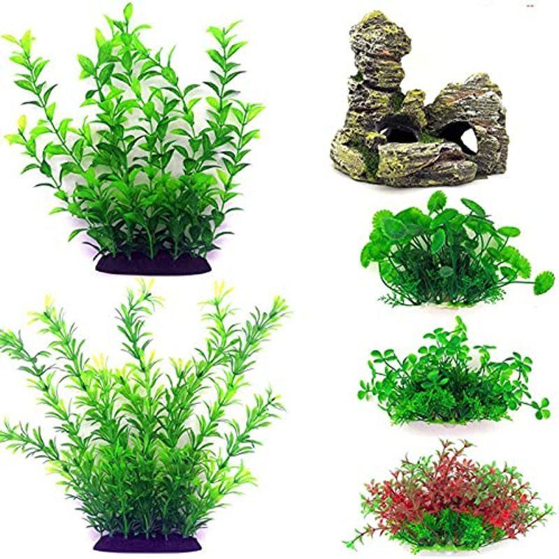 Zhhml 水槽用 人工水草 水草セット レイアウト 水槽 飾り 観賞魚 熱帯魚 金魚 爬虫類 隠れ家 水族館飾り 6点セット Kuros Shop 通販 Yahoo ショッピング