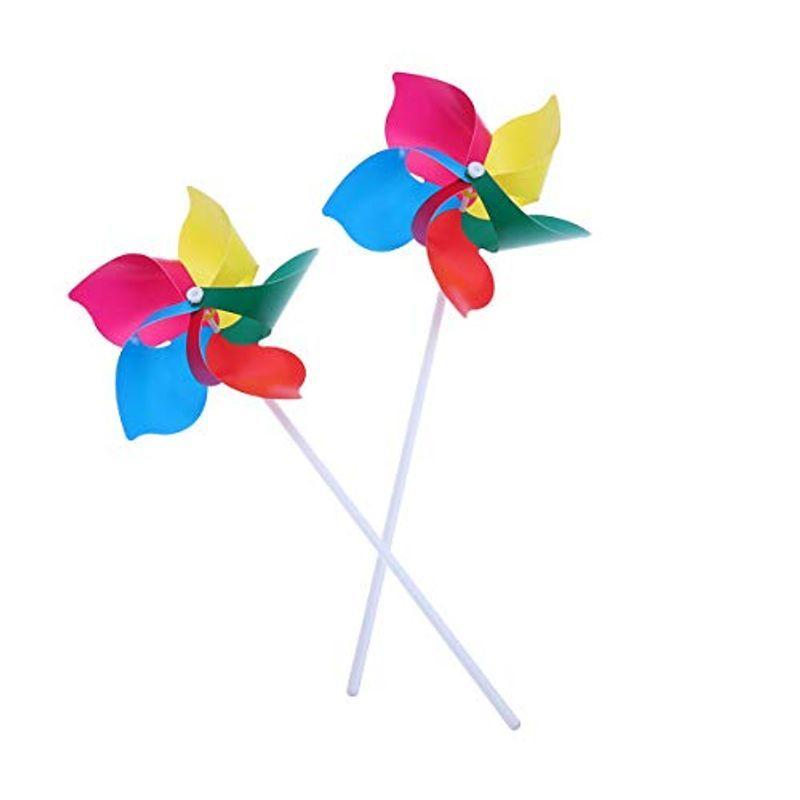 BESTOYARD 風車 かざぐるま 子供おもちゃ お楽しみグッズ 風のスピナー ガーデニング 庭の装飾 芝生 縁日用品 パーティー装飾