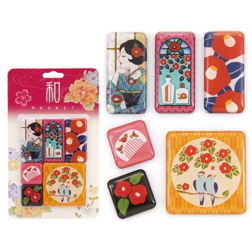 京都くろちく 和柄6Pマグネット : 京都くろちく - 通販 - Yahoo