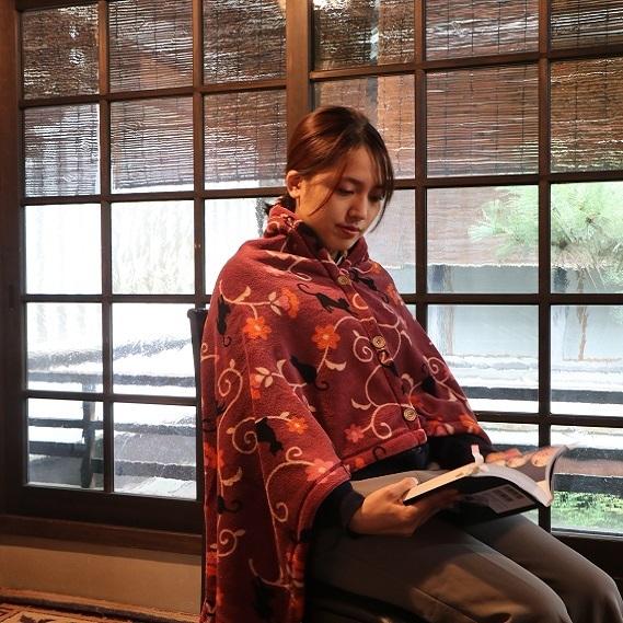 京都くろちく ふんわりマイクロファイバー・3way ブランケット【こちら