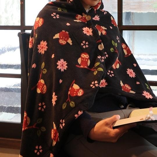 京都くろちく ふんわりマイクロファイバー・3way ブランケット【こちら