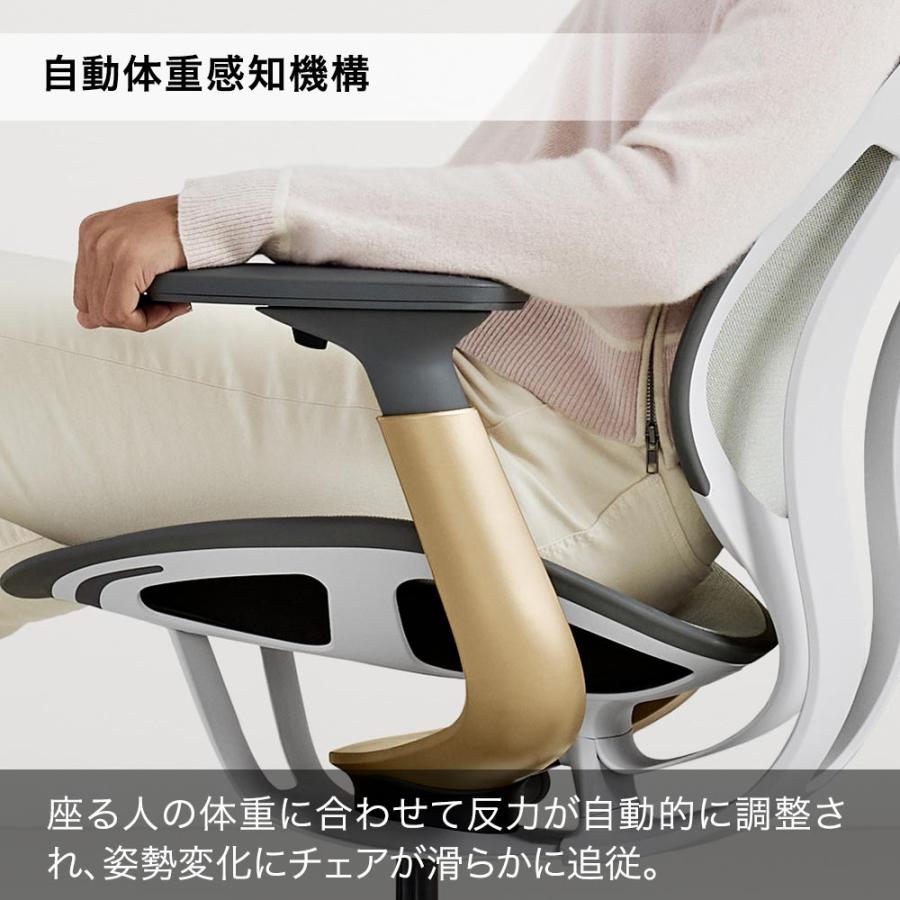 Karman [ Black × Black ] 半透明なメッシュ張地 スチールケース カーマン ブラック KR08 4Dアーム ランバーサポート 座面高さ調整可の画像